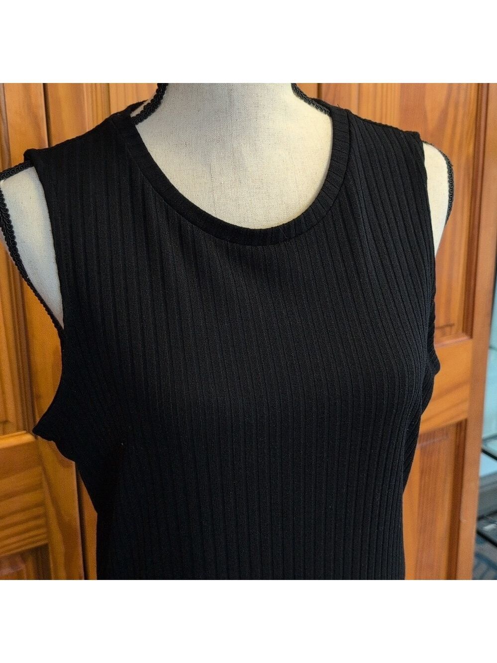 Apt 9 Ribbed Stretch Pullover Tank Style Dress L - Picture 2 of 7